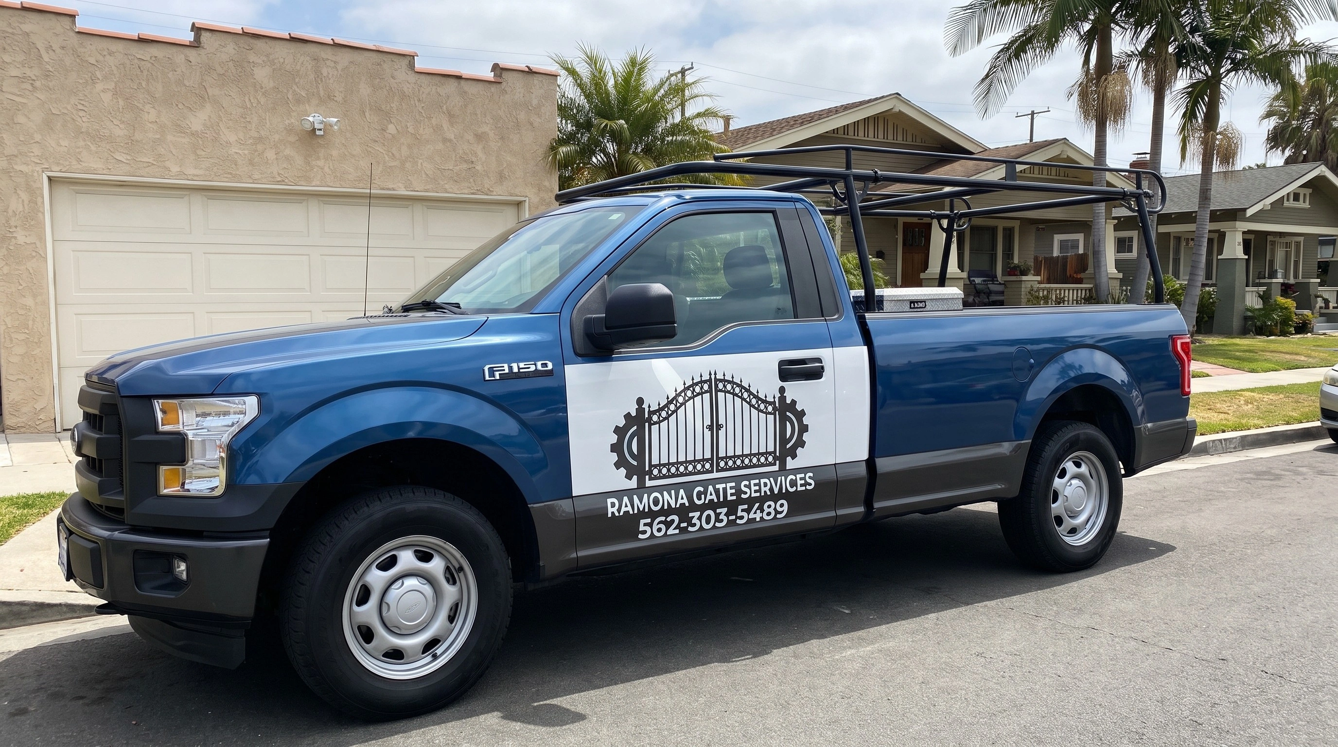 Automatic gate installation in Long Beach, CA by Ramona Gate Services