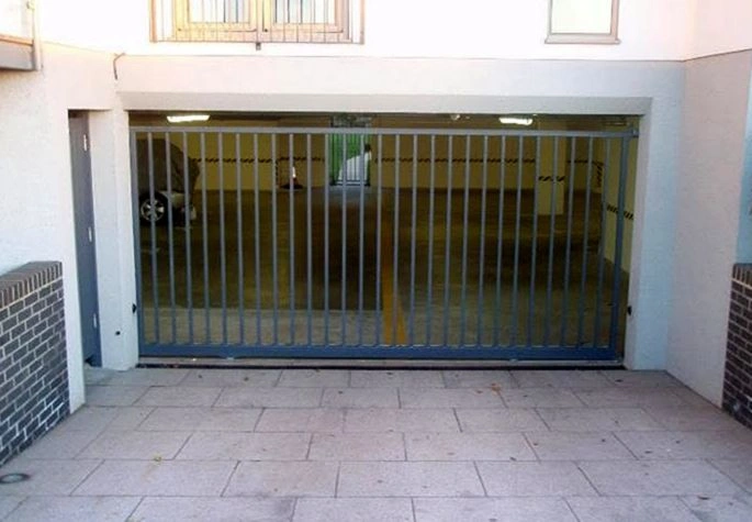 Maintenance service being performed on a sliding gate operator